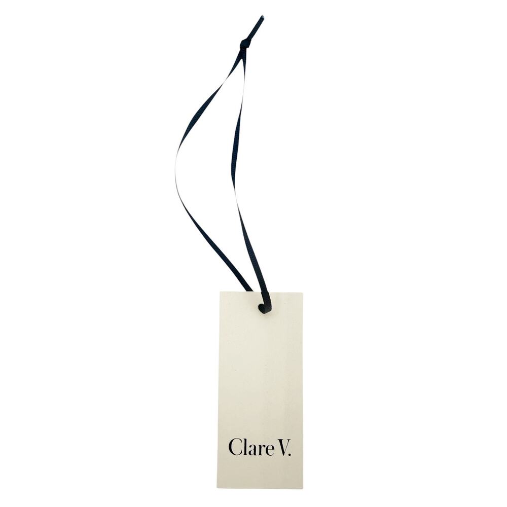 Clare Vivier Calf Hair Leopard Print Top Zip Foldover Clutch Handbag Brown Black - Picture 10 of 11